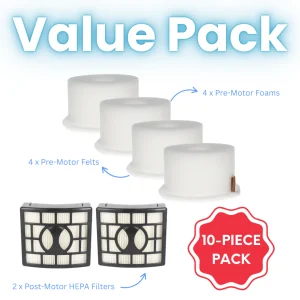 10-piece Filter Set Compatible with Shark Liftaway & more