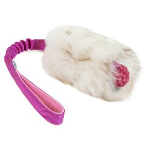 Sheepskin Bungee with Raspberry Ball